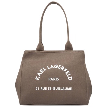 karl lagerfeld τσαντα ωμου k/rsg convertible trapeze tote