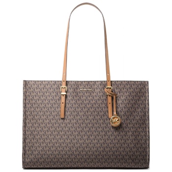 michael kors τσαντα shopping bag /ωμου zadie all over logo
