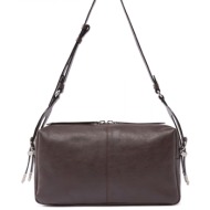 pinko τσαντα 24 classic vitello new biker καφε
