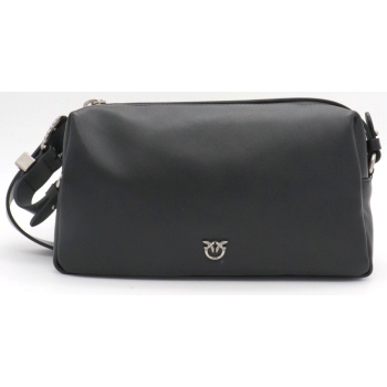 pinko τσαντα bauletto trittico vitello new biker μαυρο
