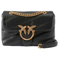 pinko τσαντα love puff baby sheep nappa μαυρο