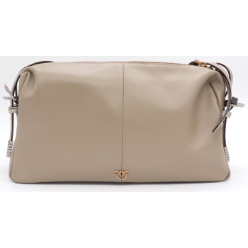 pinko τσαντα 24 classic vitello new biker γκρι
