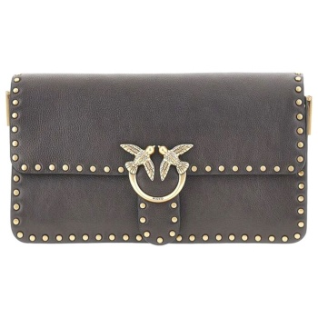 pinko τσαντα love one slouchy cl studs small b. vitello new
