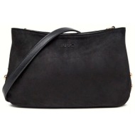 liu-jo τσαντα crossbody logo μαυρο