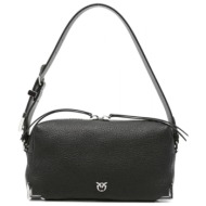 pinko τσαντα bauletto trittico sheep big grain μαυρο