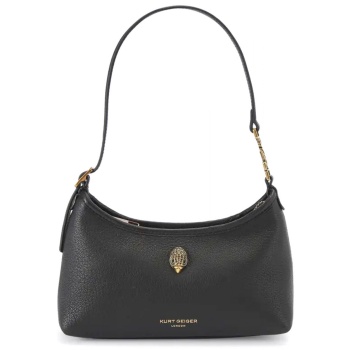 kurt geiger τσαντακι ωμου kurt sling σουετ logo μαυρο