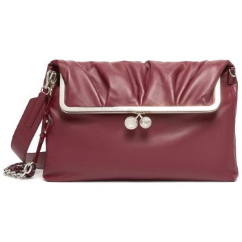 max mara weekend τσαντα ωμου wkaslalom δερμα μπορντω