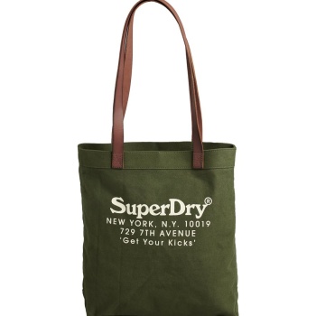 τσάντα ώμου shopper vintage graphic superdry σε προσφορά