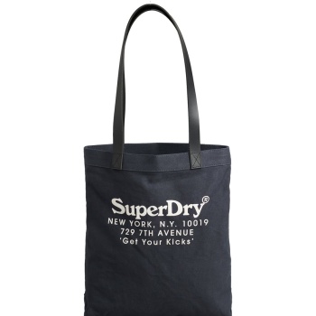τσάντα ώμου shopper vintage graphic superdry σε προσφορά