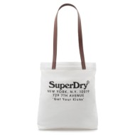 τσάντα ώμου shopper vintage graphic superdry