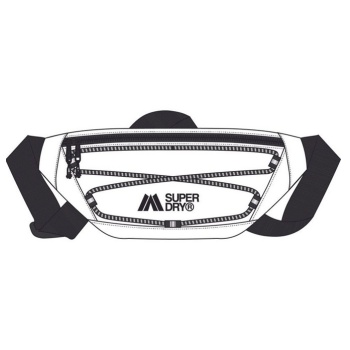 superdry w9110435a-t7x τσαντακι μεσης brilliant white