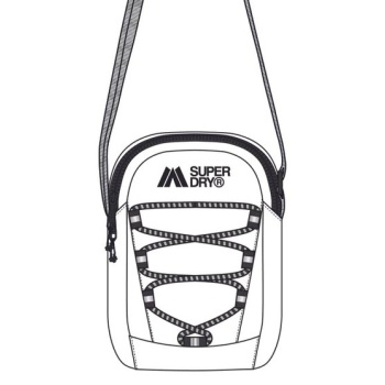 superdry w9110436a-t7x τσαντακι ωμου brilliant white