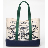 τσάντα levi`s® women`s two horse tote ecru/ multi colour universal