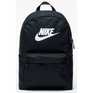 τσάντες πλάτης nike heritage backpack black/ black/ white universal
