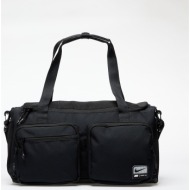 nike utility power 2.0 duffel bag black/ black/ white 31 l