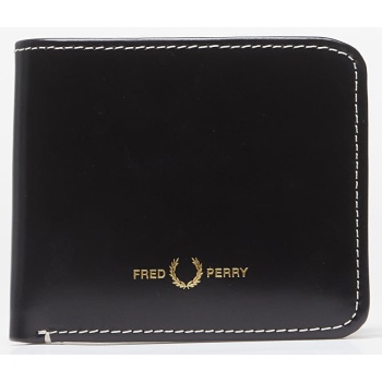 fred perry box leather billfold wallet black universal σε προσφορά