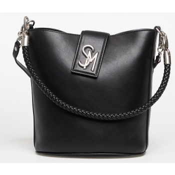 τσάντα steve madden barrie shoulder bag black/ silver σε προσφορά
