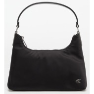 τσάντα calvin klein jeans satin nylon small shoulder bag black universal