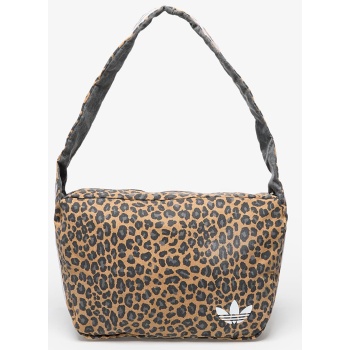 τσάντα adidas leopard large shoulder bag bronze strata