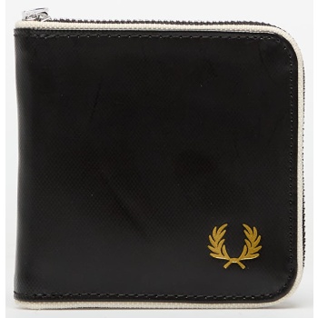 fred perry classic zip around wallet black/ ecru universal