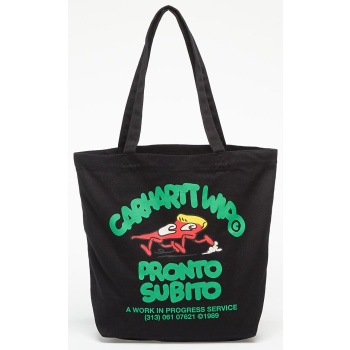 carhartt wip canvas graphic tote pronto print/ black σε προσφορά