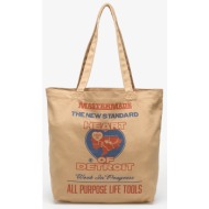 τσάντα carhartt wip canvas graphic tote arcan print/ dusty h brown universal