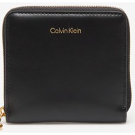 calvin klein hardware square zip around black universal