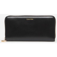 calvin klein large zip around black universal