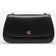 τσάντα calvin klein convertible chain medium bag black/ antique light gold universal
