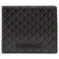 calvin klein emblem aop coated ew billfold wallet black universal