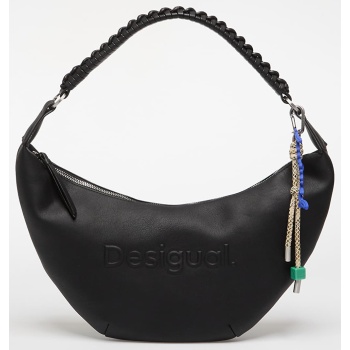 desigual medium leather bag black universal σε προσφορά