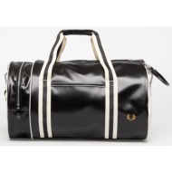 fred perry classic barrel bag black/ ecru universal