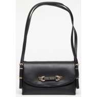 guess lefia flap shoulder bag black universal