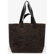 τσάντα allsaints izzy fzzy leppo tote leopard brown universal