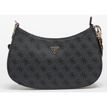 guess noelle ii top zip shoulder bag coal logo universal σε προσφορά