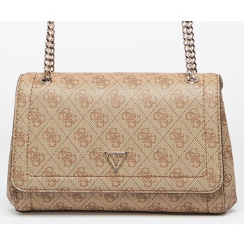 guess noelle ii cnvrtble xbody flap latte logo/ brown σε προσφορά