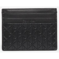 calvin klein embossed emblem cardholder black universal