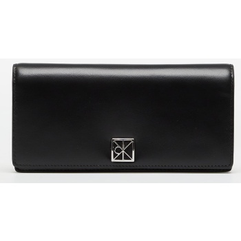 calvin klein emblem hw long bifold wallet black universal σε προσφορά