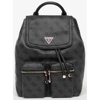 guess manhattan ii flap backpack coal logo universal σε προσφορά