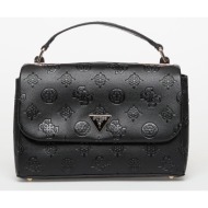 guess tisha top handle flap black logo universal