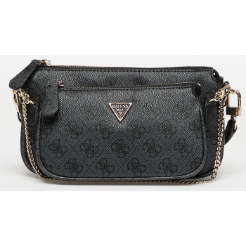 guess noelle ii dbl pouch crossbody coal logo universal σε προσφορά