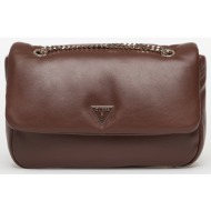 τσάντα guess sunetra convertible xbody flap espresso universal