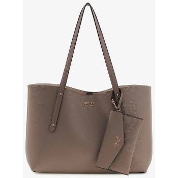 guess brenton tote dark taupe universal σε προσφορά