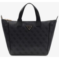guess follie small tote coal logo universal