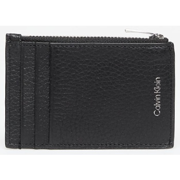 πορτοφόλι calvin klein foil emboss n/s zip wallet black σε προσφορά