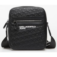 karl lagerfeld jeans essential reporter emb black/ monogram universal