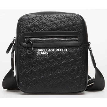 karl lagerfeld jeans essential reporter emb black/ monogram σε προσφορά