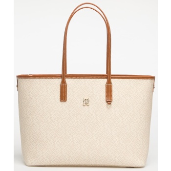 tommy hilfiger monoplay tote le beige monogram universal σε προσφορά