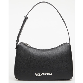 karl lagerfeld jeans metal logo shoulder bag black universal σε προσφορά