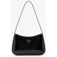 guess arnela top zip shoulder bag black universal